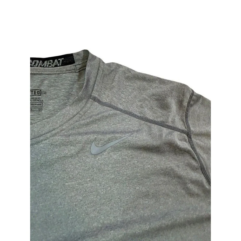 Nike Pro Combat Compression Shirt Men's Size XL Gray Dri-Fit Athletic Training